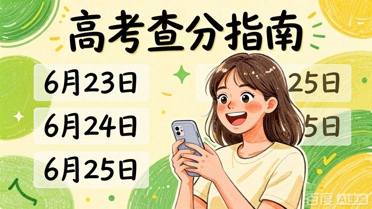 ‌高考放榜倒计时！全国查分时间表出炉，你的省份是哪天？附查分攻略！