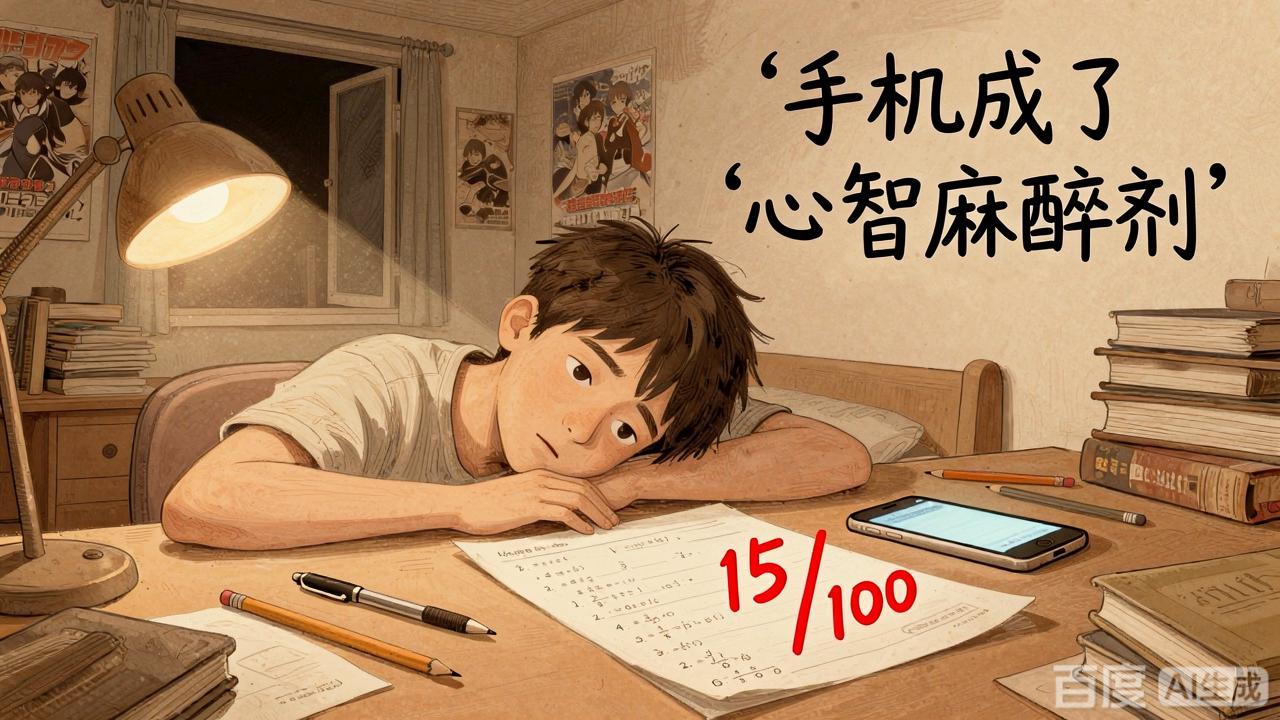 孩子熬夜玩手机，成绩直线下降？聪明妈妈用四招让娃远离手机