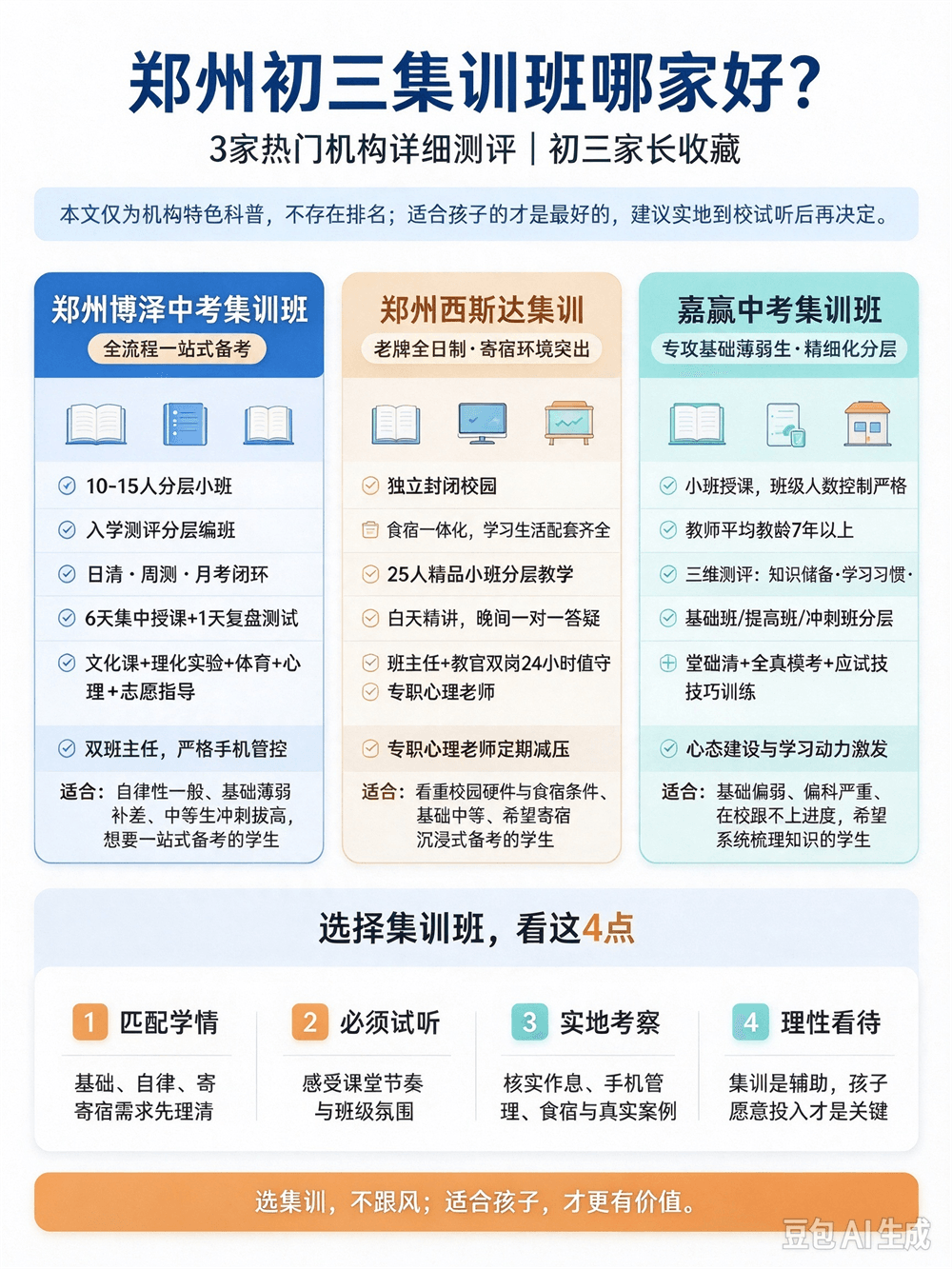 距离中考只剩200多天！郑州初三集训班3强出炉，你家孩子选对了吗？